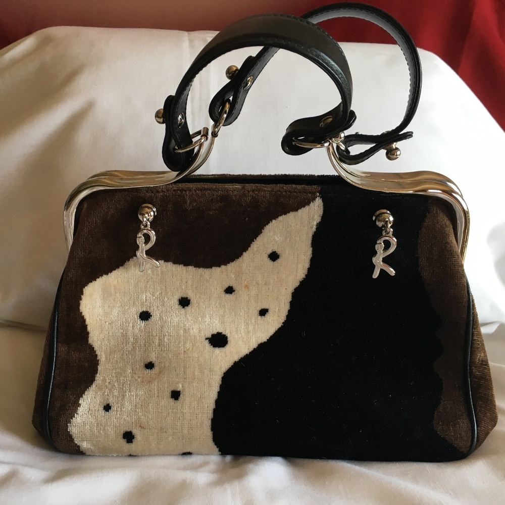 Rare Roberta di Camerina Vintage Velvet Handbag